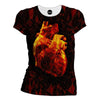 Geometric Heart Womens T-Shirt