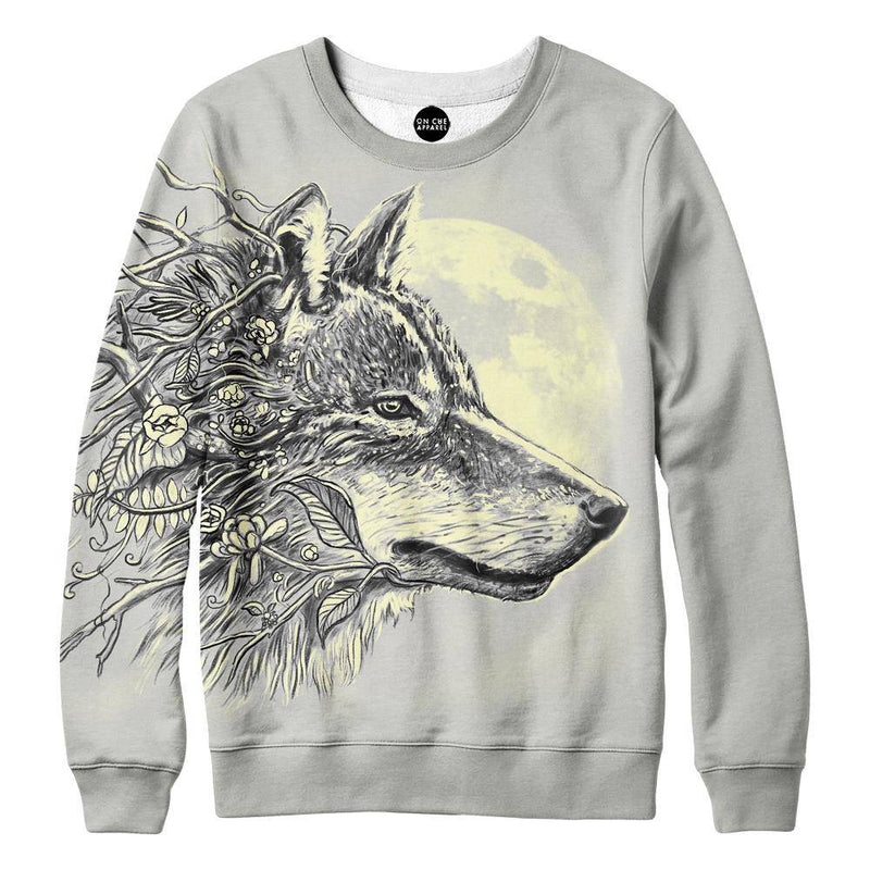 Gray Wolf Womens Sweatshirt