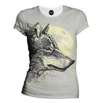 Gray Wolf Womens T-Shirt