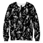 Skateboarding Skulls Black Sweatshirt