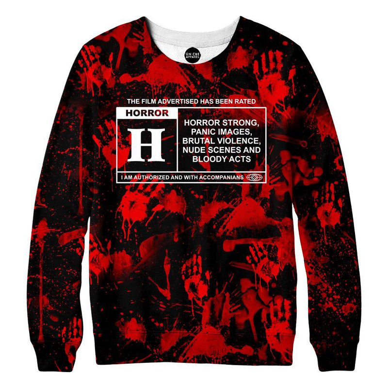 Horror Film Classification Sweatshirt