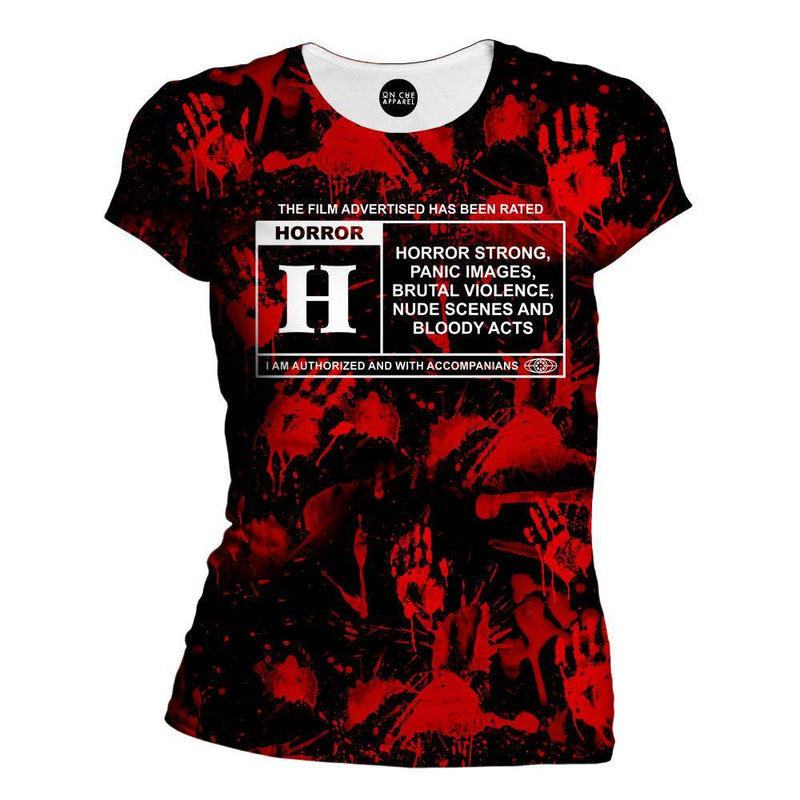 Horror Film Classification Womens T-Shirt