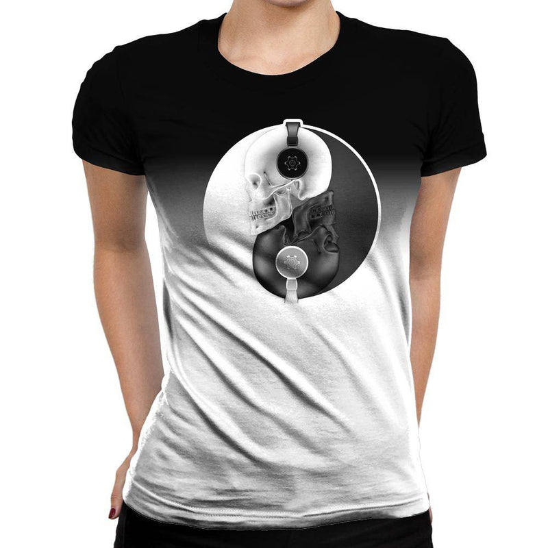 Headphone Womens T-Shirt