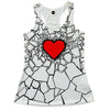 White Heart Break Racerback