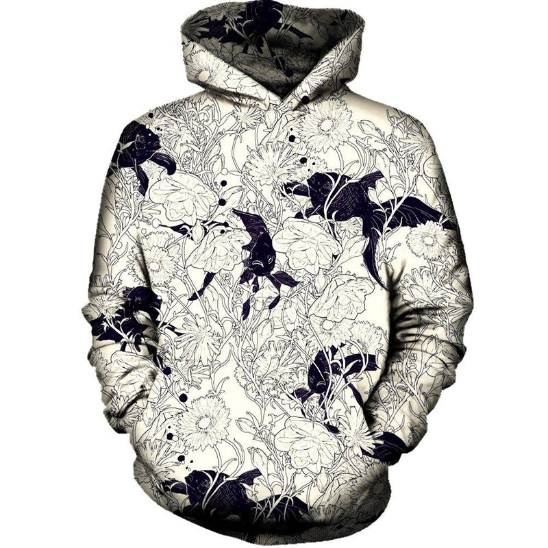 Hide And Seek Koi Fish Womens Hoodie