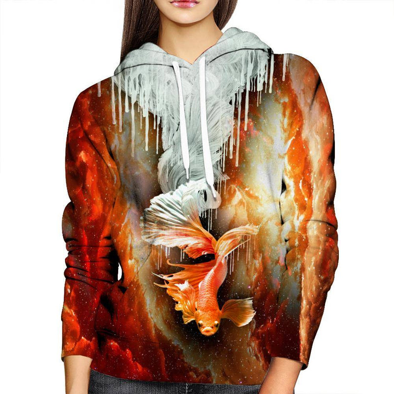 Koi Fish Womens Hoodie