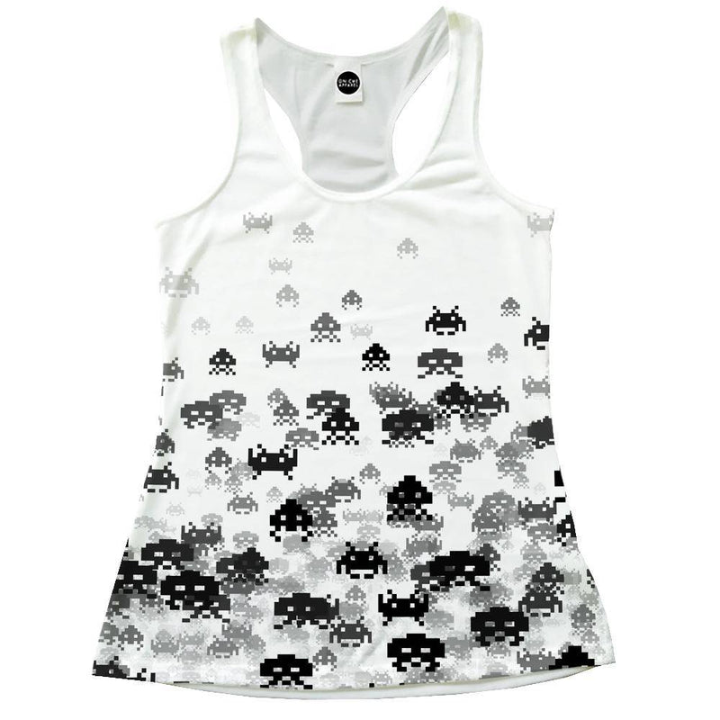 Invaded White Racerback