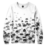 Invaded White Womens Sweatshirt