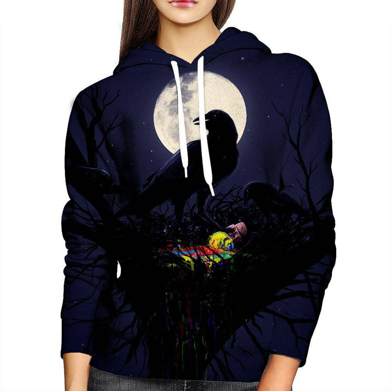 Crow Womens Hoodie