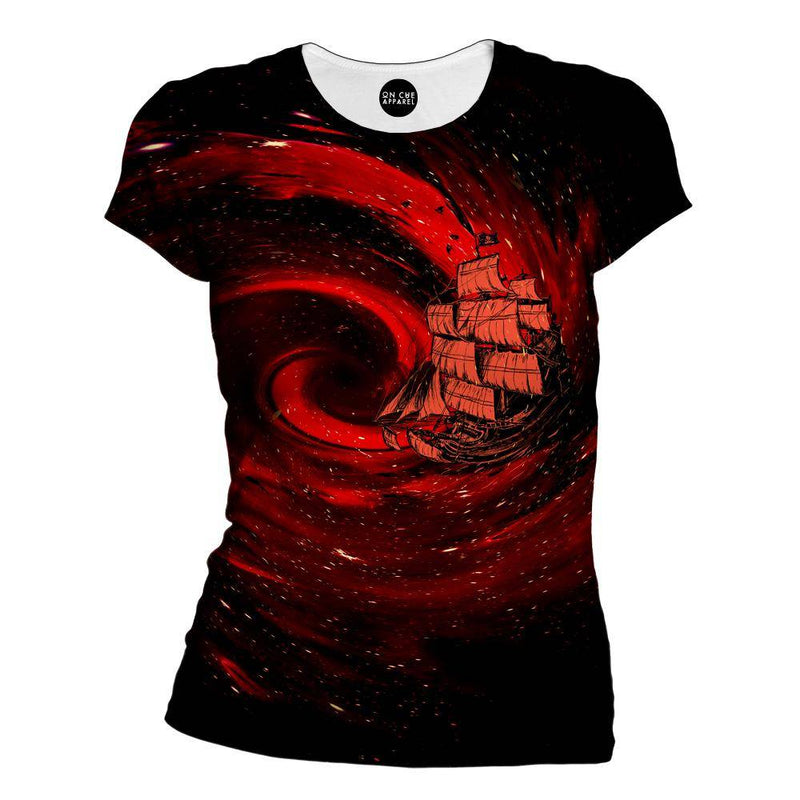 Journey To The Edge Of The Universe Womens T-Shirt