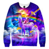 Frenchie Llama Womens Sweatshirt
