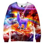 Llamas Evil Kitty Womens Sweatshirt