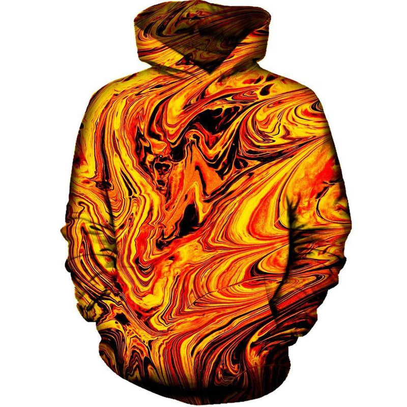 Red lava cheap blocks hoodie