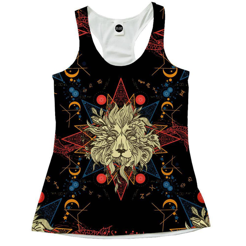 Lion Zodiac Racerback