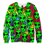 Trippy Green Martian Sweatshirt