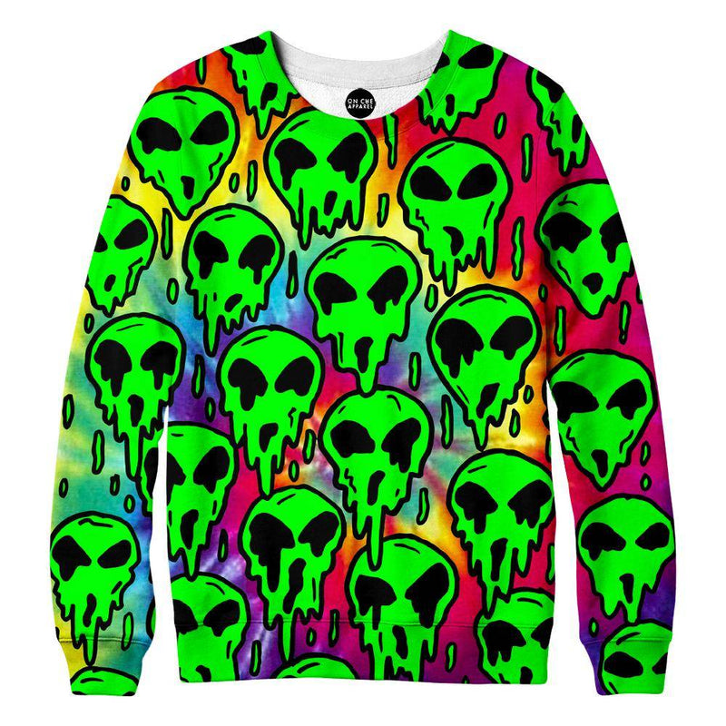 Trippy Green Martian Sweatshirt