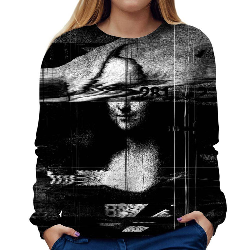 Mona Lisa Womens Sweatshirt
