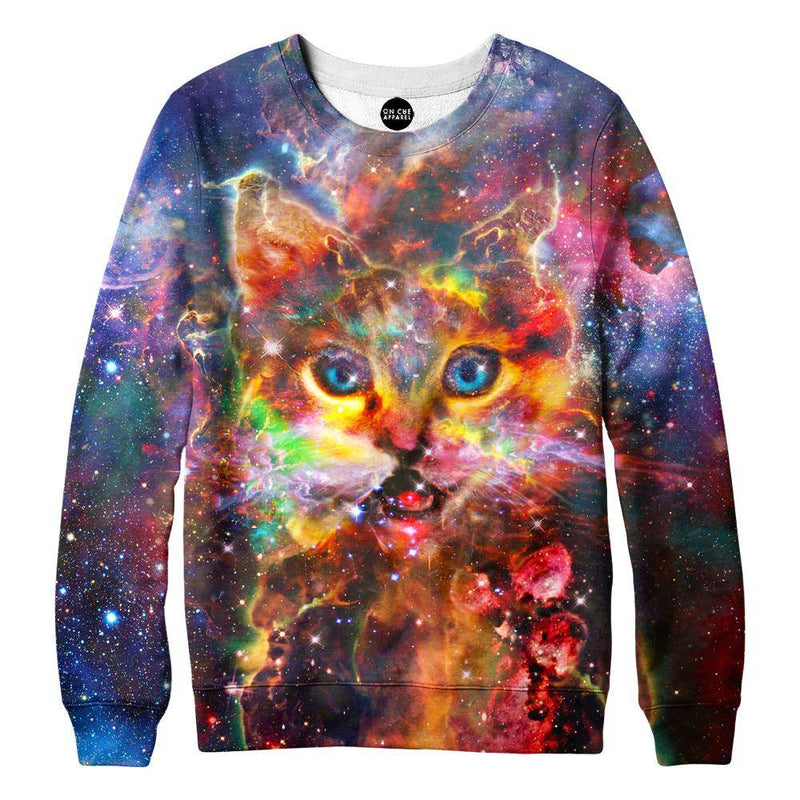 Nebula Kitty Womens Sweatshirt