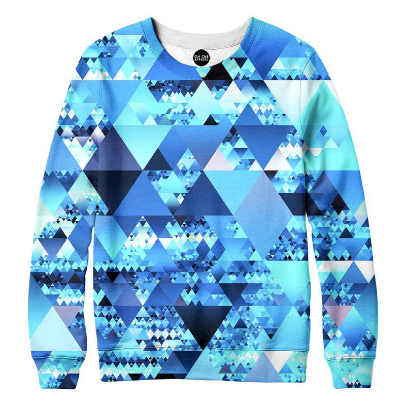 Blue Crystals Womens Sweatshirt