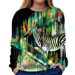 Zebra Womens Sweatshirt
