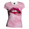 Pinky Lips Womens T-Shirt