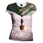 Surreal Astronaut Womens T-Shirt