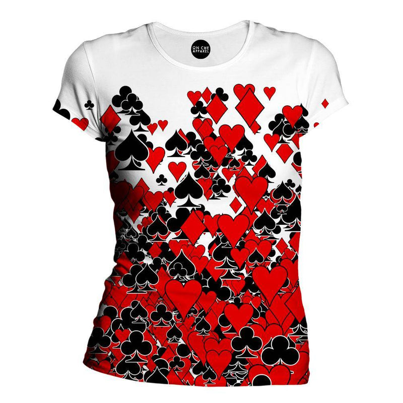 Deck Of Cards Womens T-Shirt