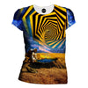 Astronaut Yellow Portal Womens T-Shirt