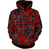 Red Rose Womens Hoodie