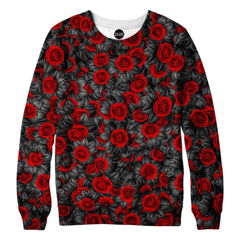 Red rose sweatshirt hotsell