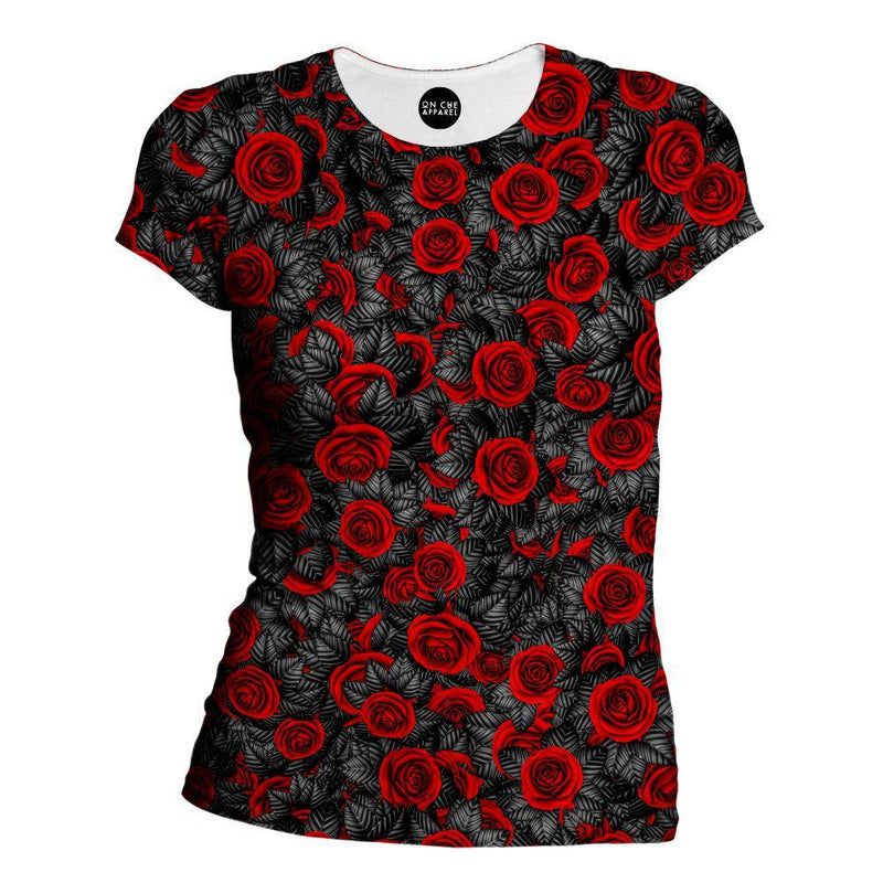 Red Rose Womens T-Shirt