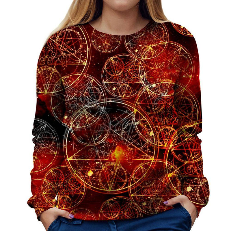 Conjuring Symbols Womens Sweatshirt
