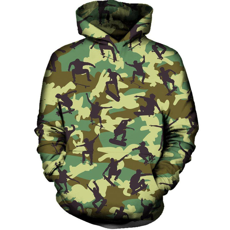 Skater Camo Womens Hoodie