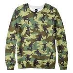 Skater Camo Womens Sweatshirt