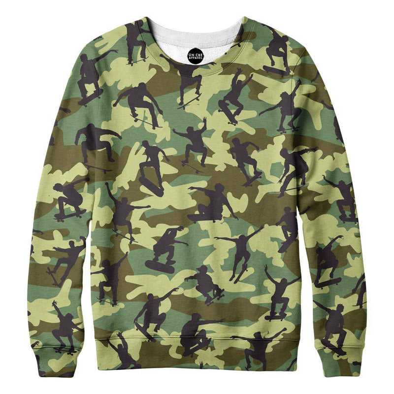 Skater Camo Womens Sweatshirt