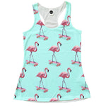 Skating Flamingo Racerback