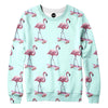 Skating Flamingo Womens Sweatshirt