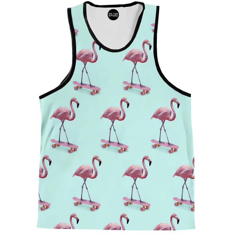 Skating Flamingo Tank Top