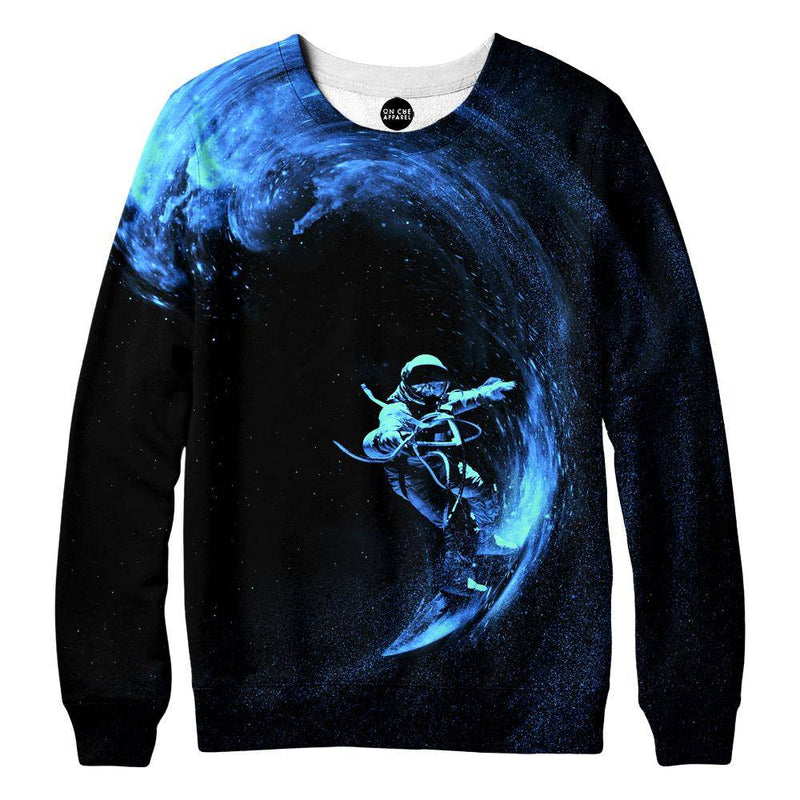 Space Surfing Womens Sweatshirt