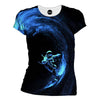 Space Surfing Womens T-Shirt