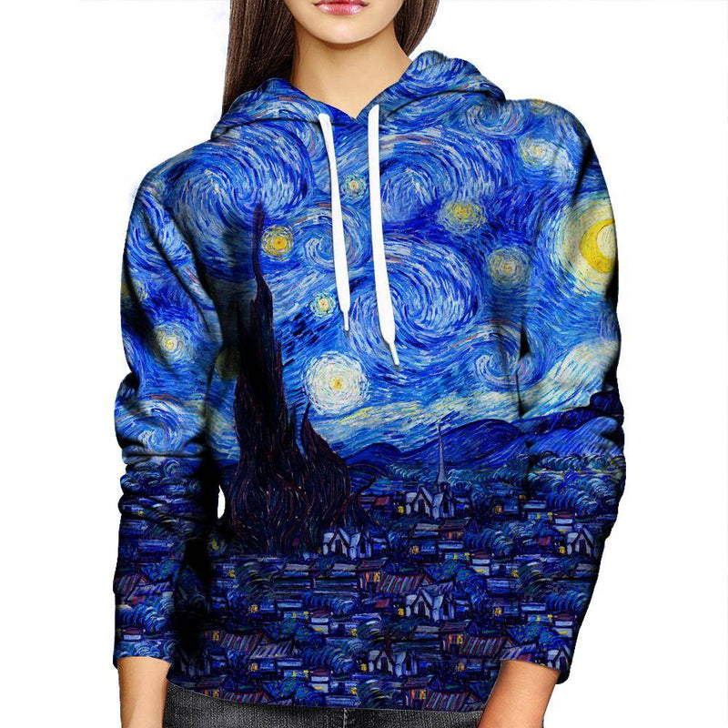 Starry Night Womens Hoodie