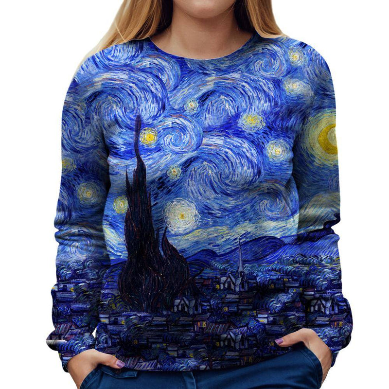 Starry Night Womens Sweatshirt