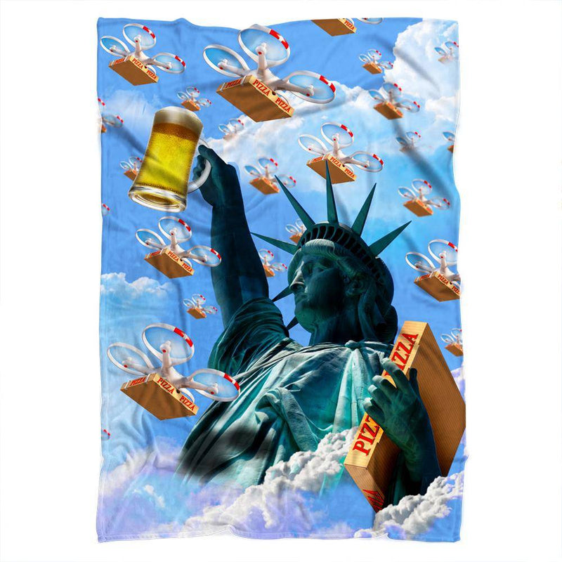 Statue Of Merica Blanket