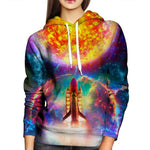 Space Ship Womens Hoodie