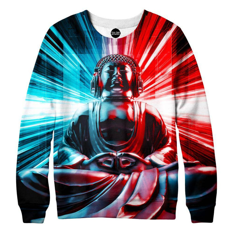 Techno Buddha Womens Sweatshirt