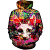 The Graffiti Cat Womens Hoodie