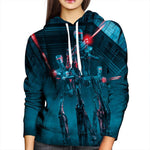 Robot womens Hoodie