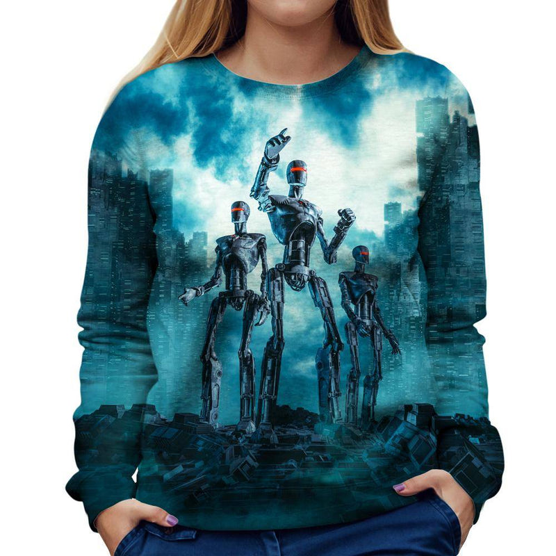 Robot Womens Sweatshirt