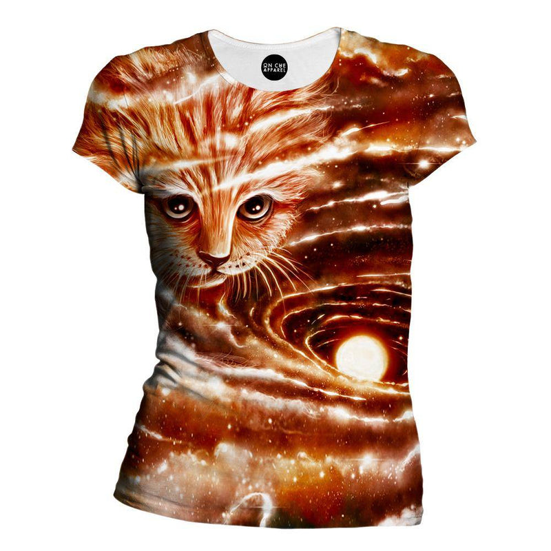 The Visiting Cat Womens T-Shirt