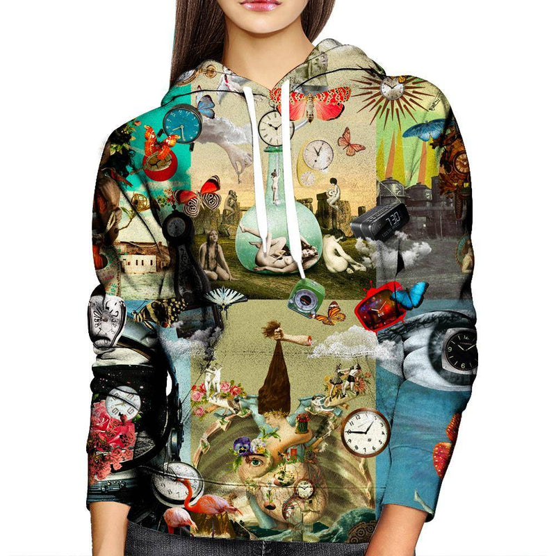 Time Flies Womens Hoodie